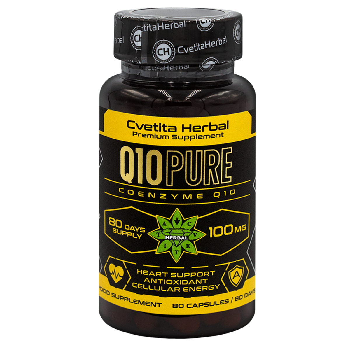 Coenzyme Q10 PURE (80 tablets x 100 mg)