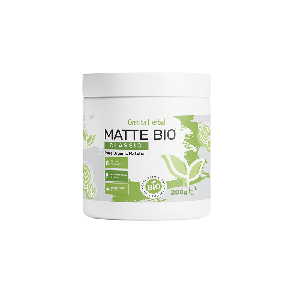 Matte Bio (BIO MATCHA LATTE) + Box of pistachio protein muffins MHN