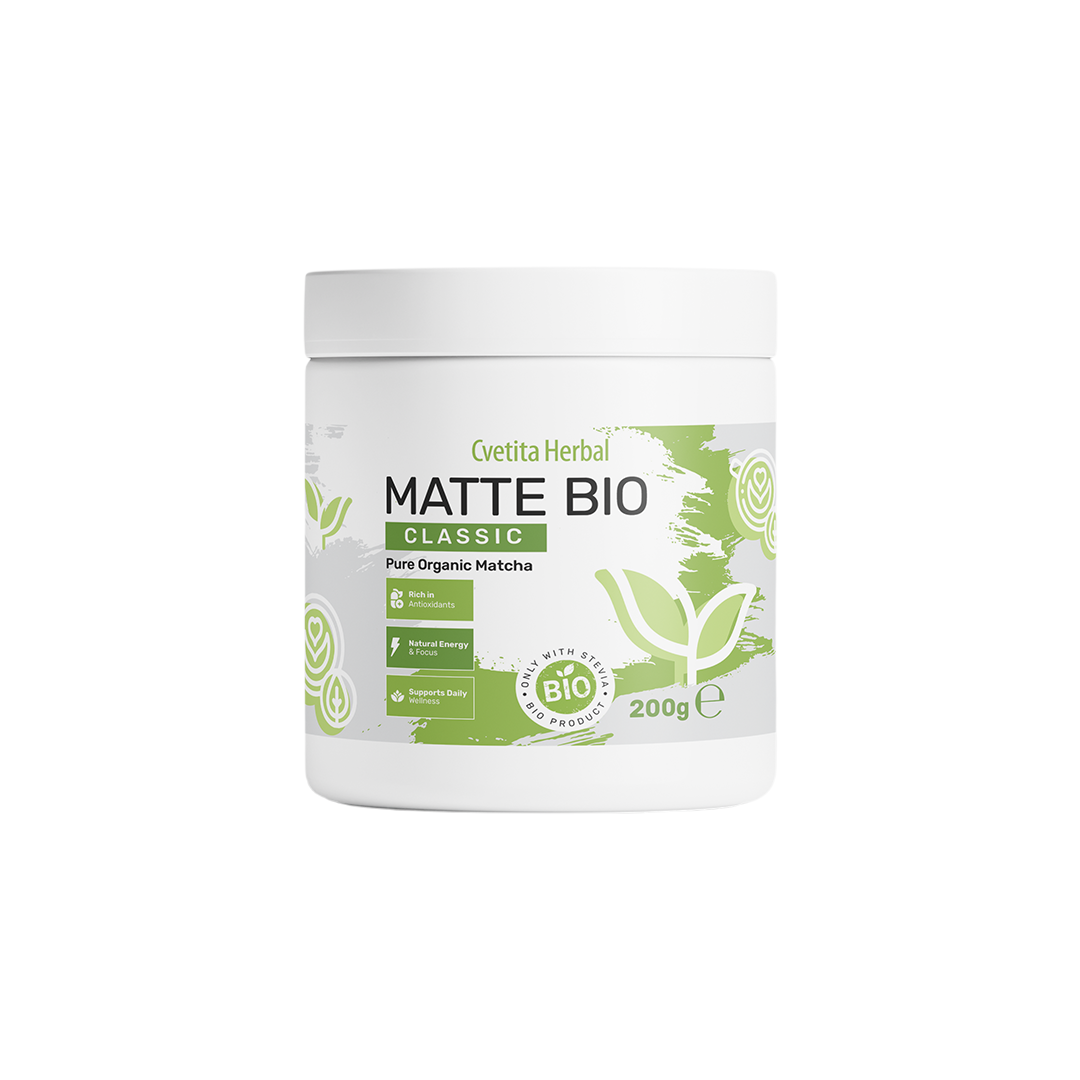 Matte Bio (BIO MATCHA LATTE) + Box of pistachio protein muffins MHN