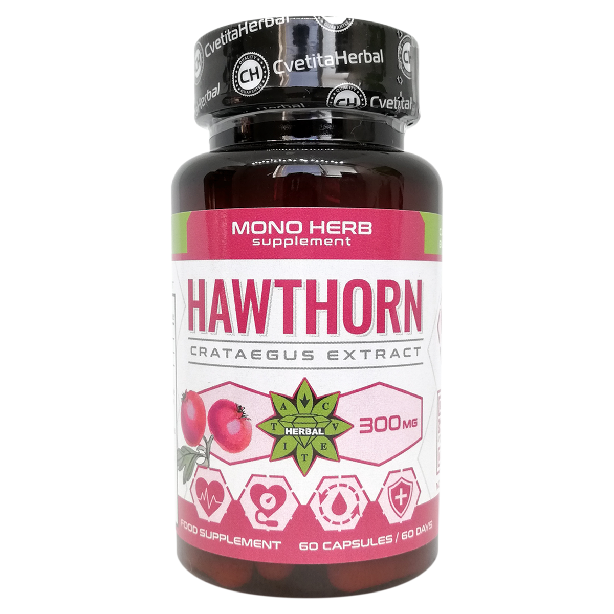 Hawthorn Extract (60 capsules x 300 mg)