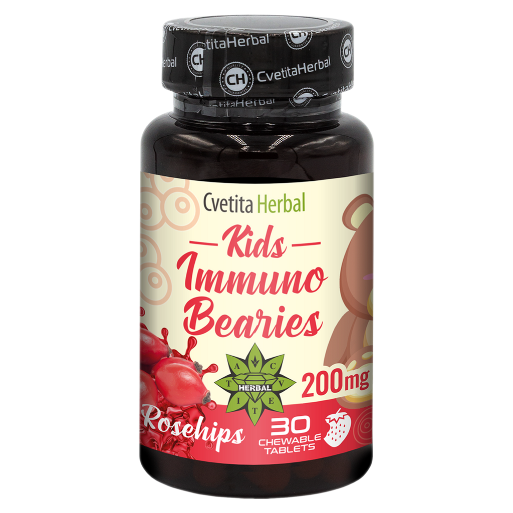 Children's Immunostimulant "Rosehip" - Kids Immuno Bearies (30 tablets)