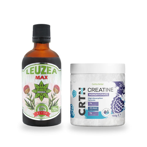 Leuzea Max 100 ml + Creatine Max 150 g (CRTN MAX) FREE GIFT