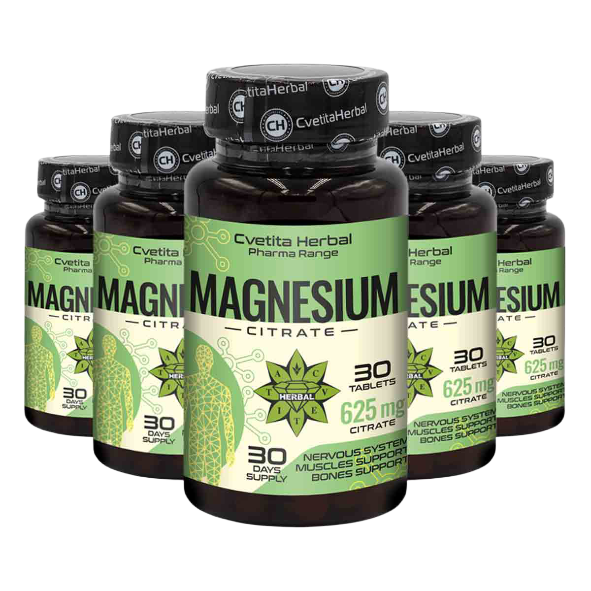 Magnesium Citrate 625mg - Magnesium Citrate - 30 tablets