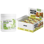 Matte Bio (BIO MATCHA LATTE) + Box of pistachio protein muffins MHN