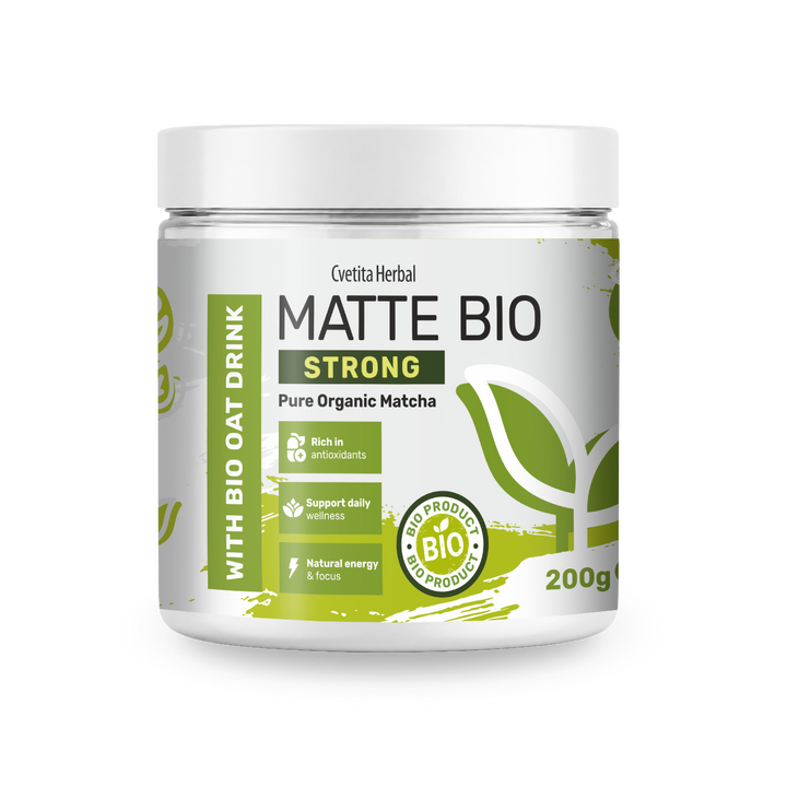 Matte Bio Strong - organic matcha powder 200 g by Cvetita Herbal