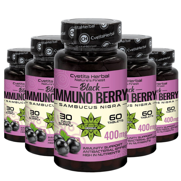 Black Elderberry Extract - Black Immuno Berry (60 tablets)