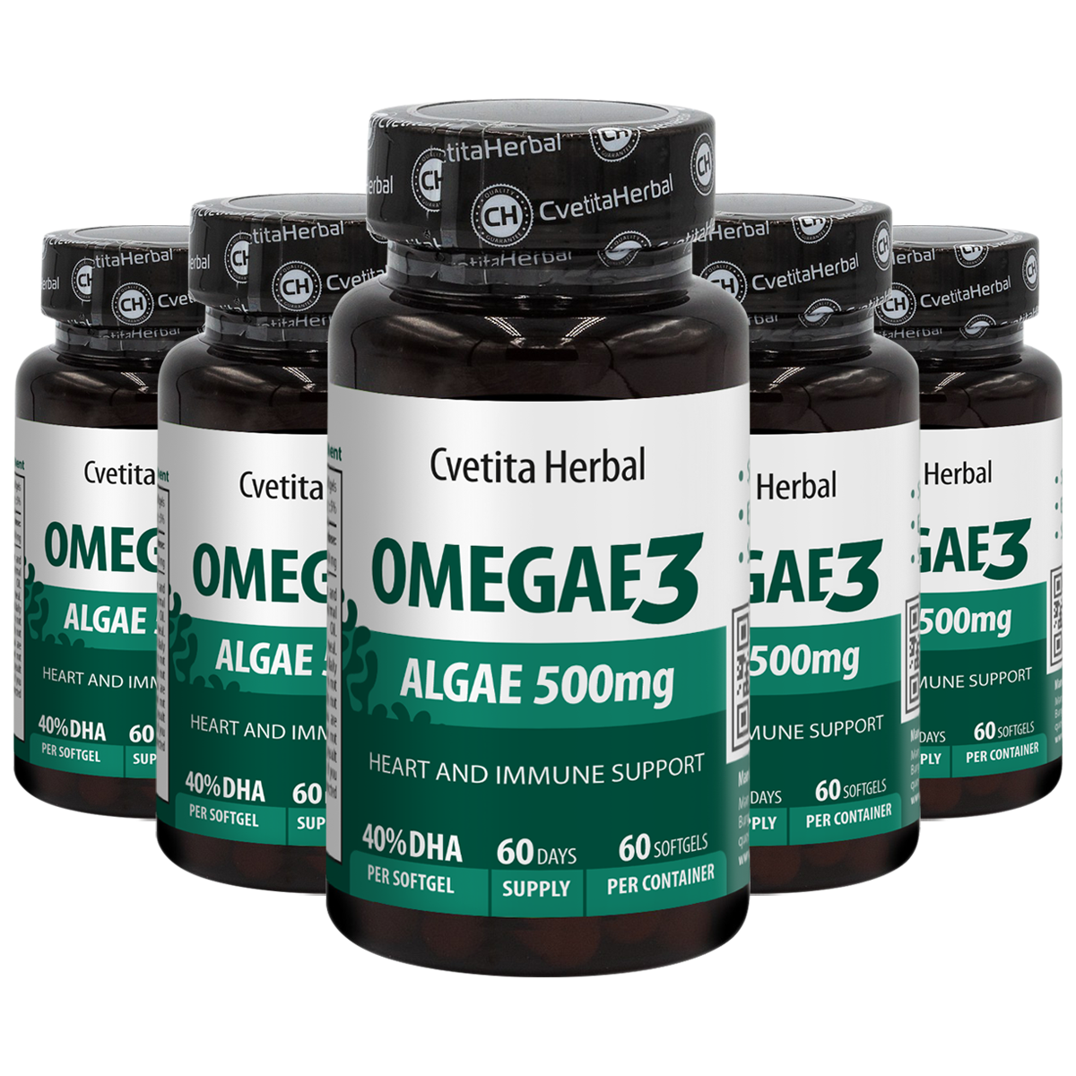 Omega 3 Algae Softgel - Omegae3 (60 / 40 capsules)