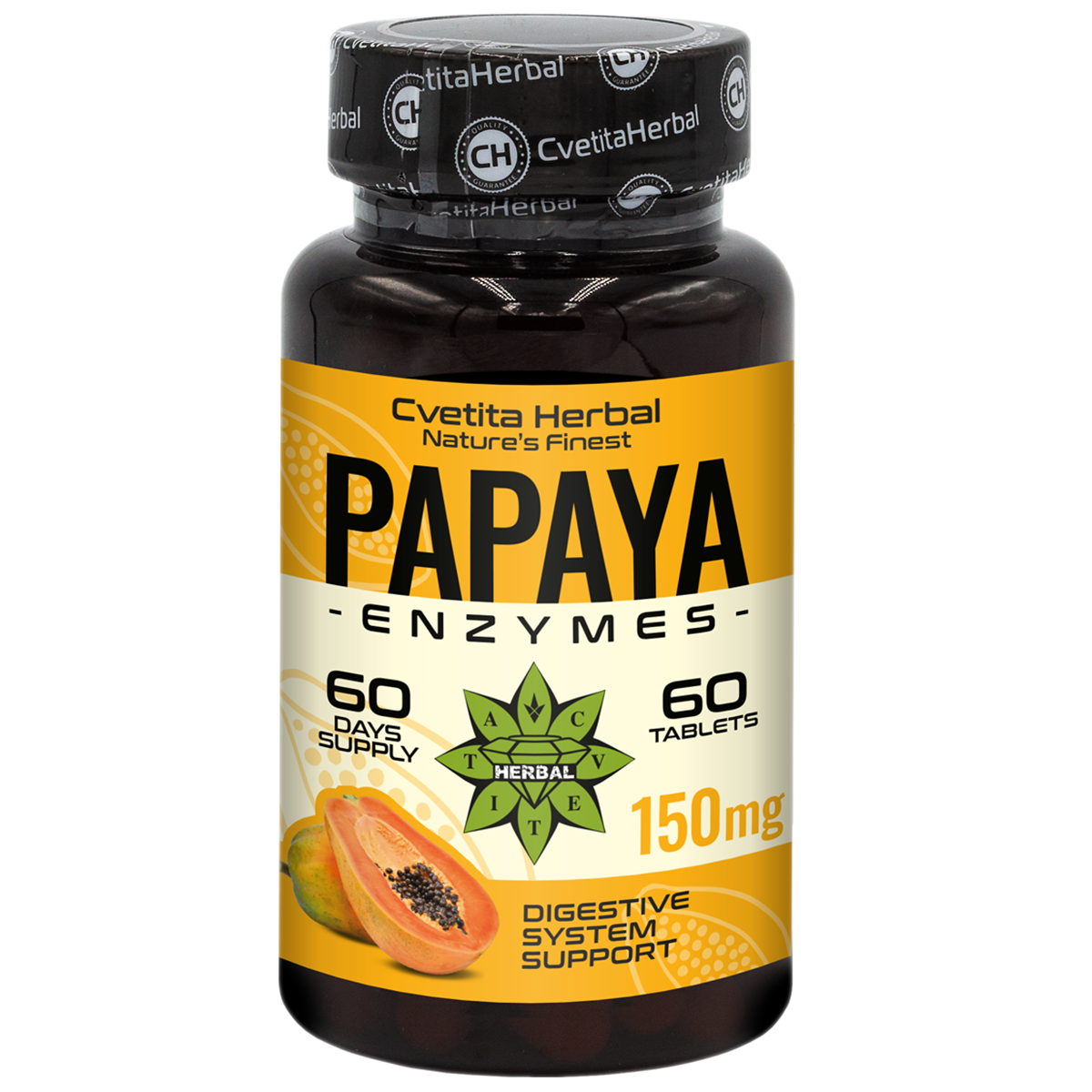 Papaya Enzymes (60 tablets x 150 mg)