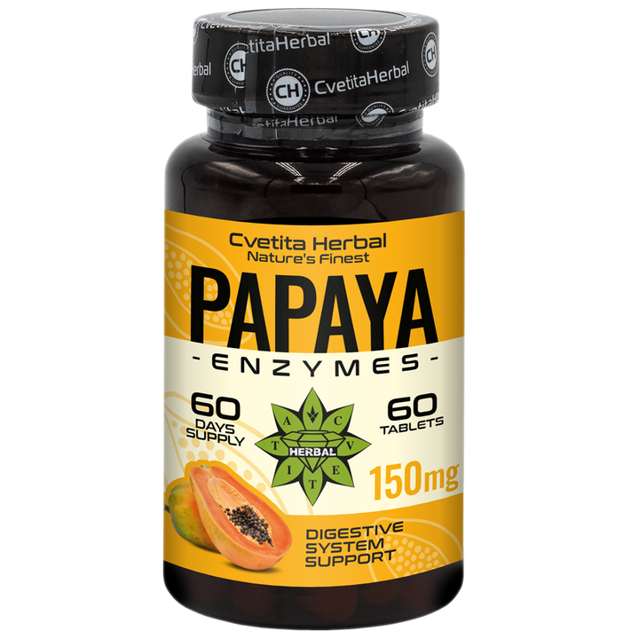 Papaya Enzymes (60 tablets x 150 mg)