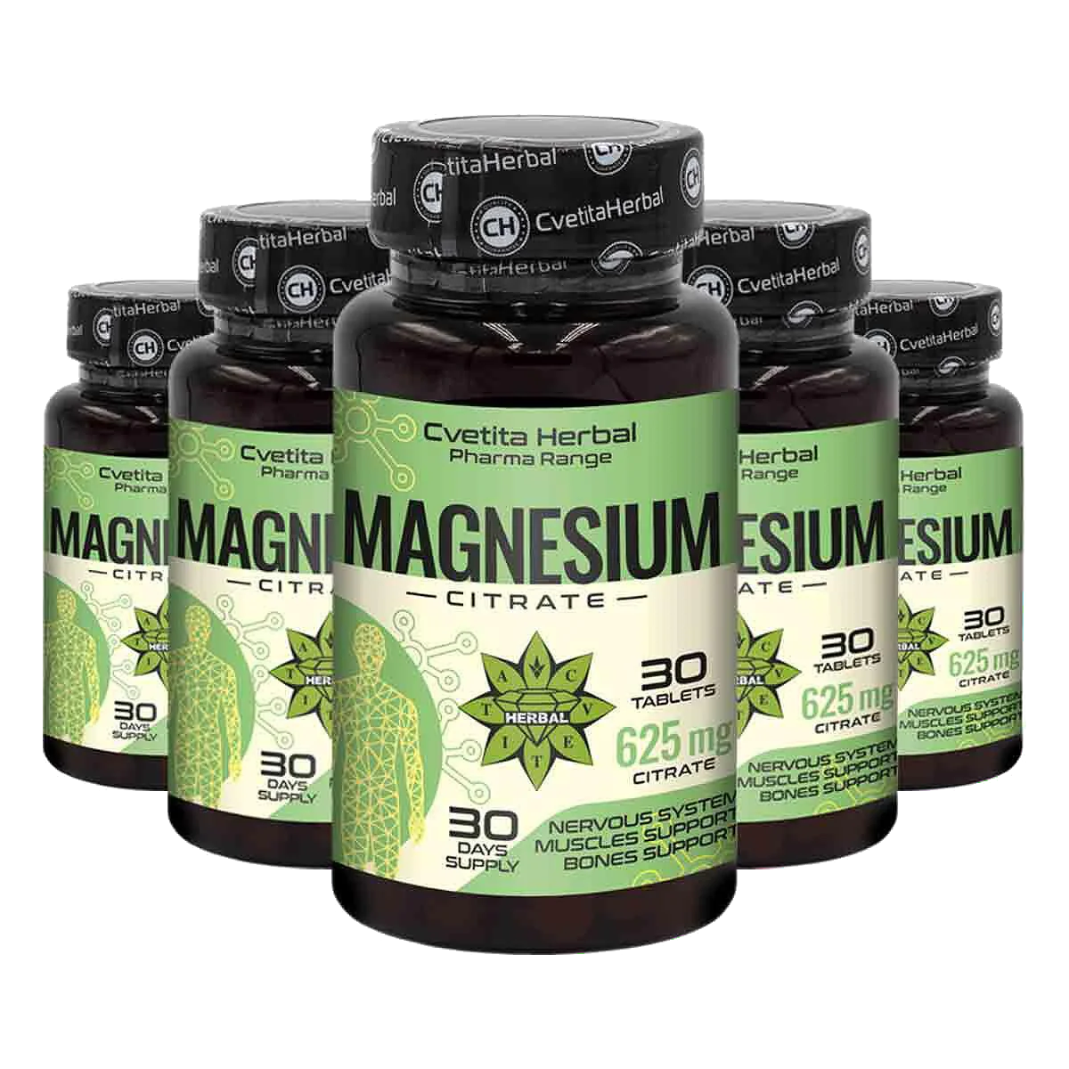 Magnesium Citrate 625mg - Magnesium Citrate - 30 tablets