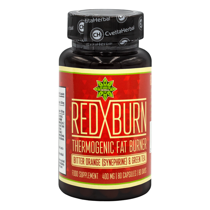 Bitter Orange and Green Tea Extract – Red X Burn (80 caps. x 400 mg)