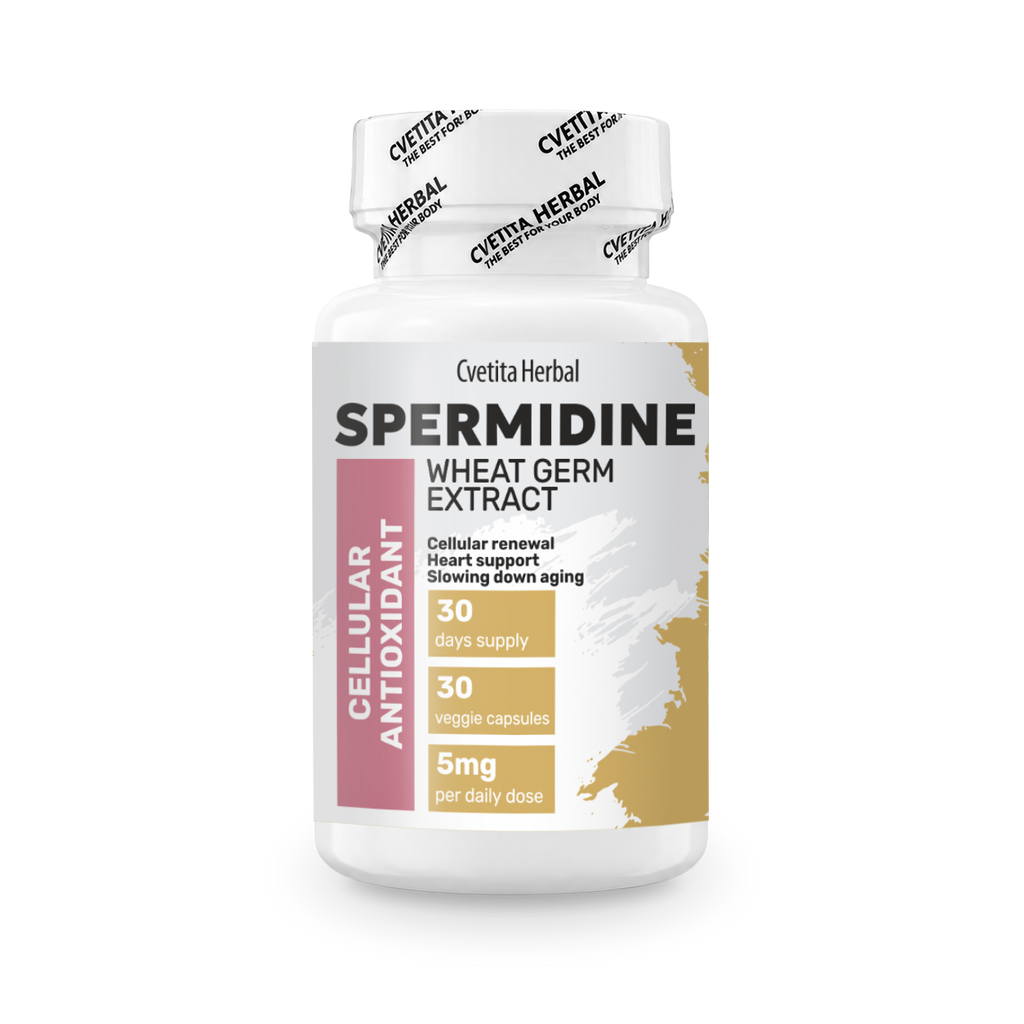 ╨б╨┐╨╡╤А╨╝╨╕╨┤╨╕╨╜ - Spermidine, ╨Х╨║╤Б╤В╤А╨░╨║╤В ╨╛╤В ╨Я╤И╨╡╨╜╨╕╤З╨╡╨╜ ╨Ч╨░╤А╨╛╨┤╨╕╤И (30 ╨║╨░╨┐╤Б╤Г╨╗╨╕)