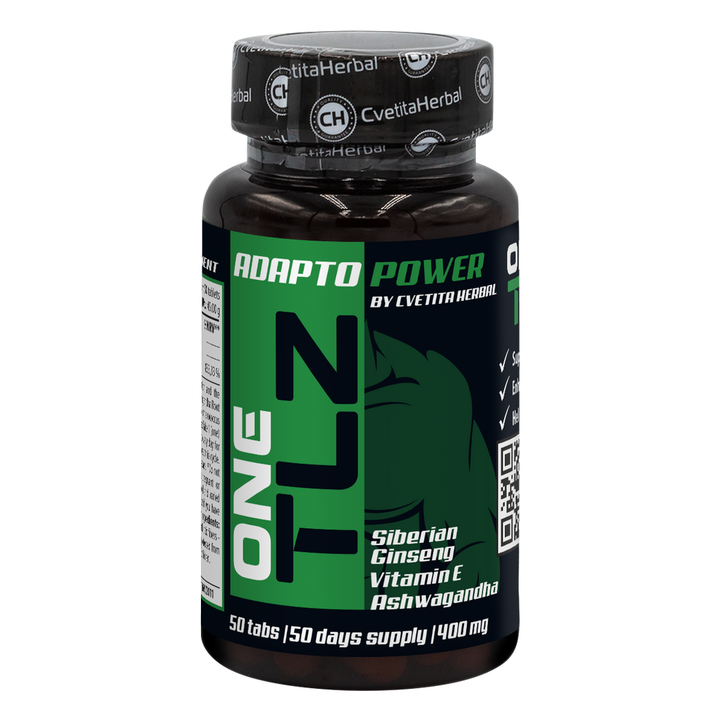 TLZ Adapto Power - Siberian Ginseng, Ashwagandha, Vitamin E (50 tablets)