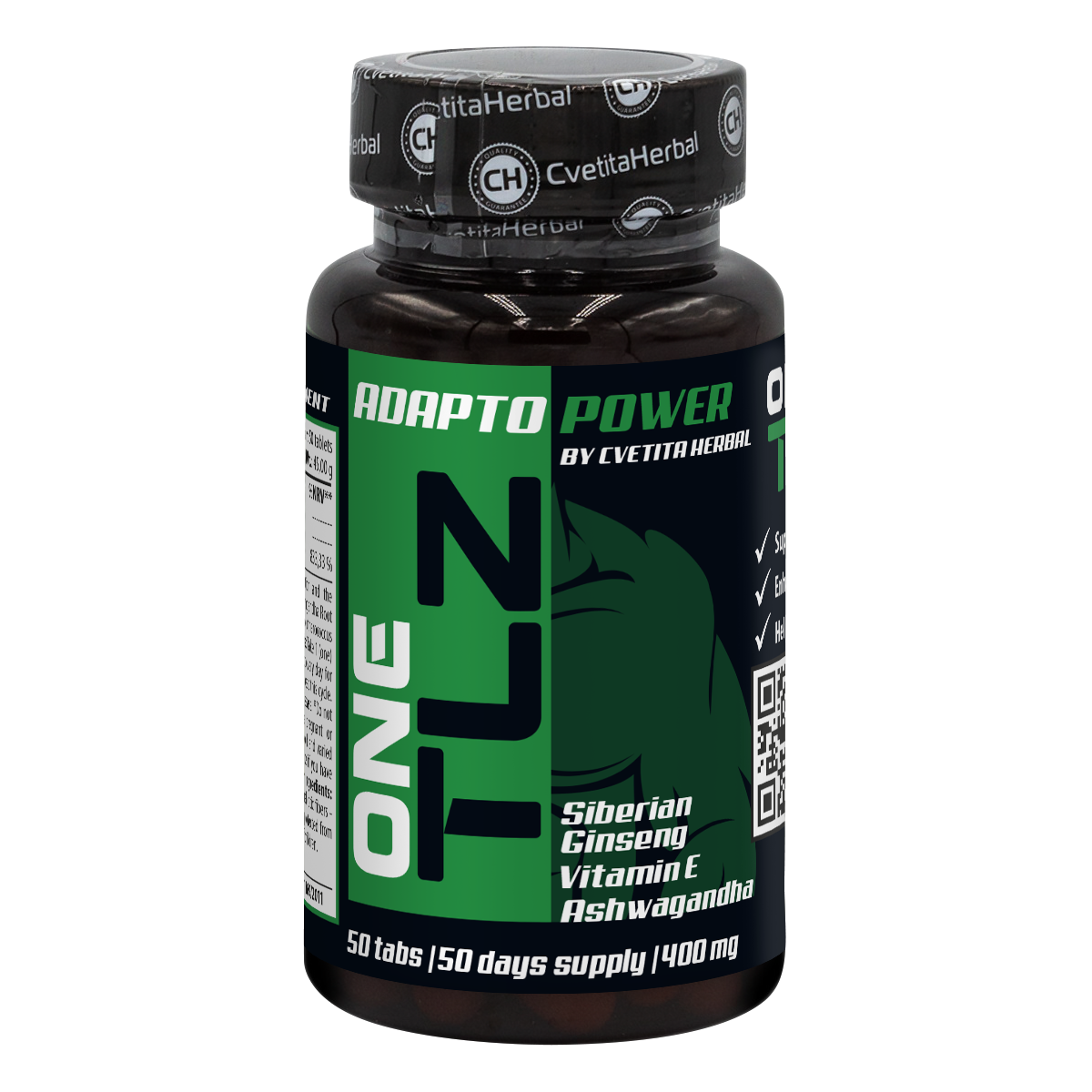 TLZ Adapto Power - Siberian Ginseng, Ashwagandha, Vitamin E (50 tablets)