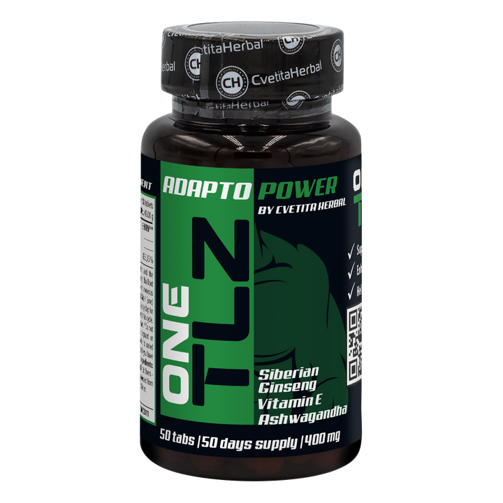 TLZ Adapto Power - Siberian Ginseng, Ashwagandha, Vitamin E (50 tablets)