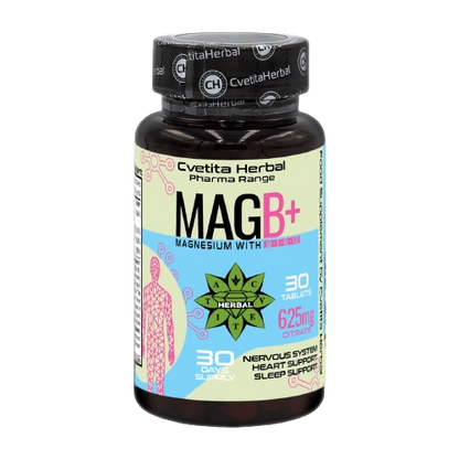 Magnesium with Vitamin B Complex - B1, B6, B12 (30 tablets)