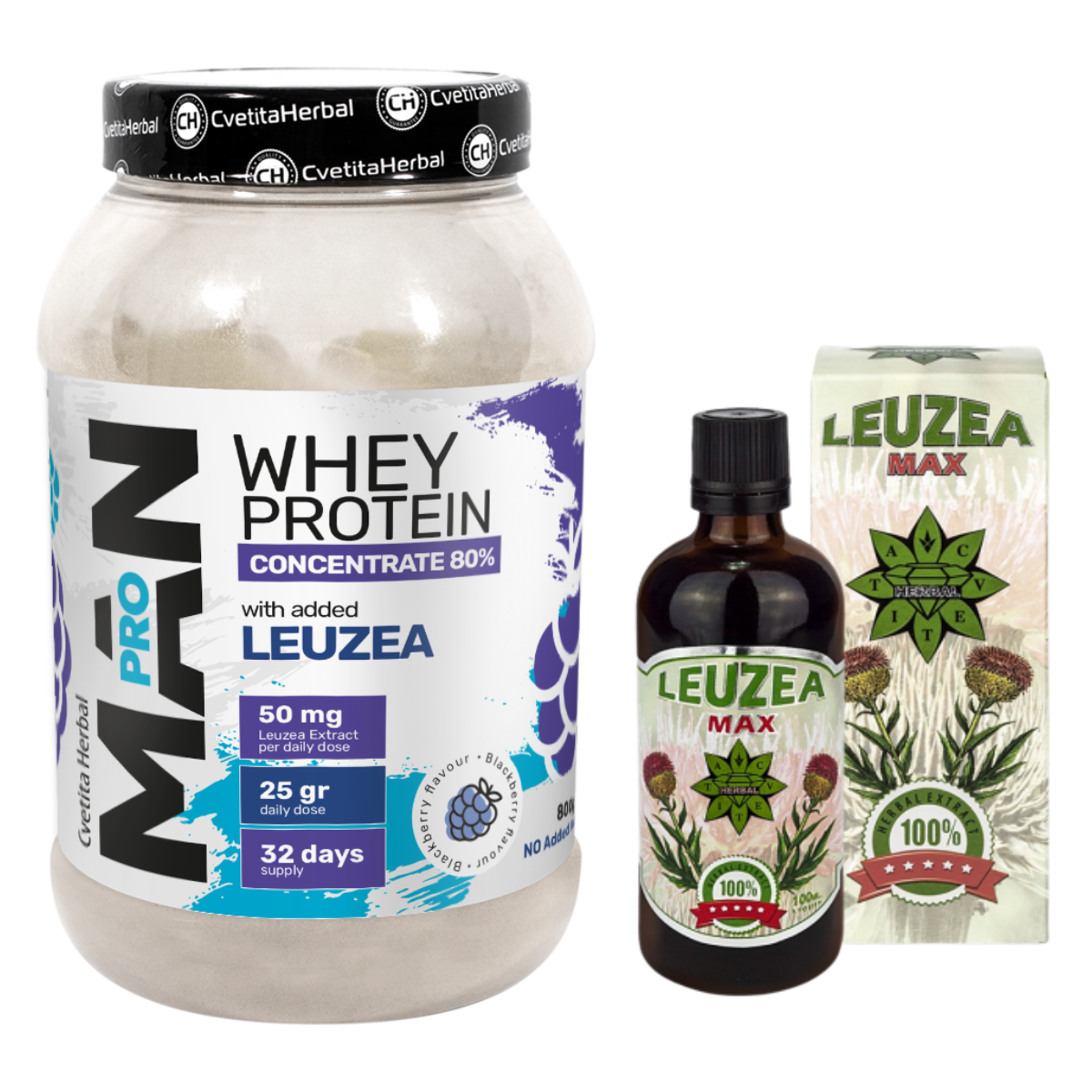 Whey protein MAN PRO + Leuzea Max 100 ml 