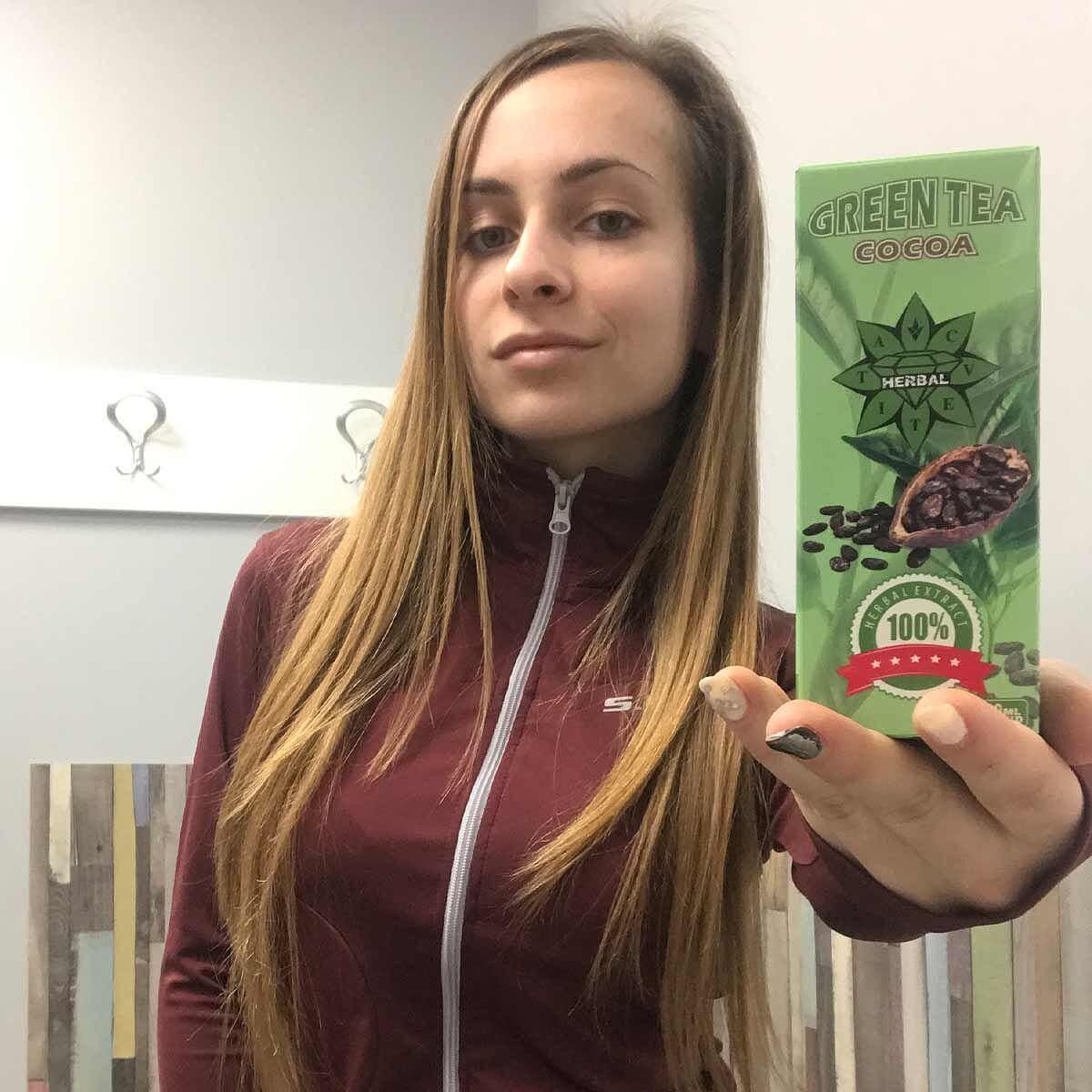 Green Tea + Cocoa - Green tea with cocoa 2 pieces + Gift Ten/10 Cinnamon